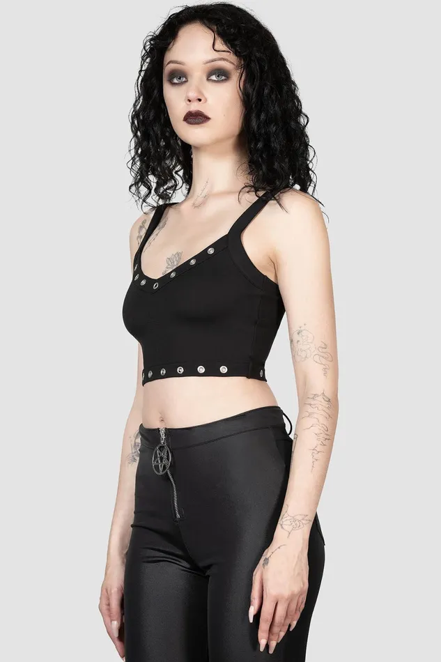 Killstar Basics Women Scene Rivet Top