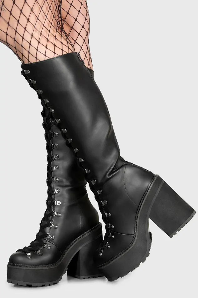 Killstar Boots Women Bloodletting KneeHigh Boots