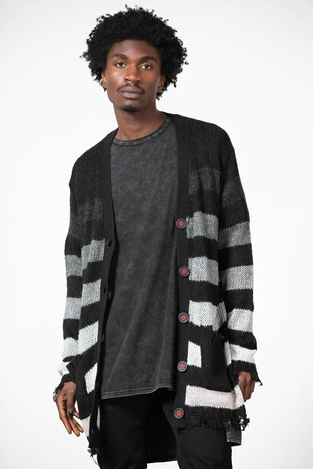 Killstar Cardigans Women Stripe Of Evil Cardigan