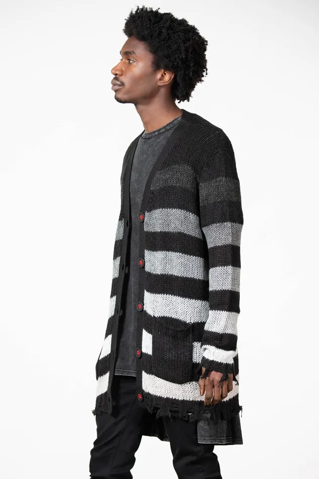 Killstar Cardigans Women Stripe Of Evil Cardigan