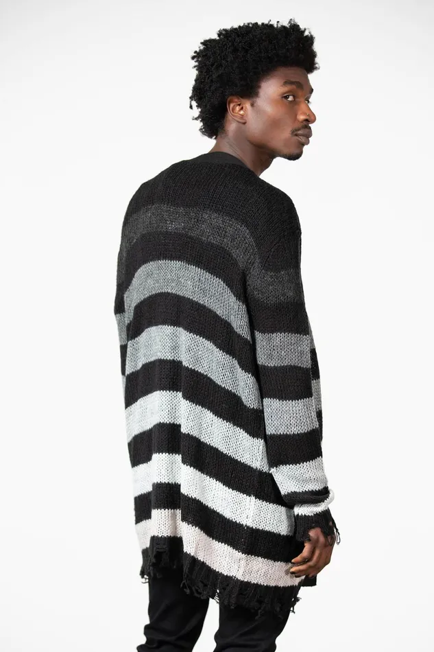 Killstar Cardigans Women Stripe Of Evil Cardigan