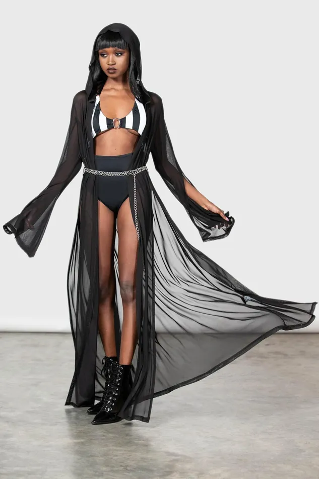Killstar Cloaks Women Mabel039s Mayhem Mesh Cover Up