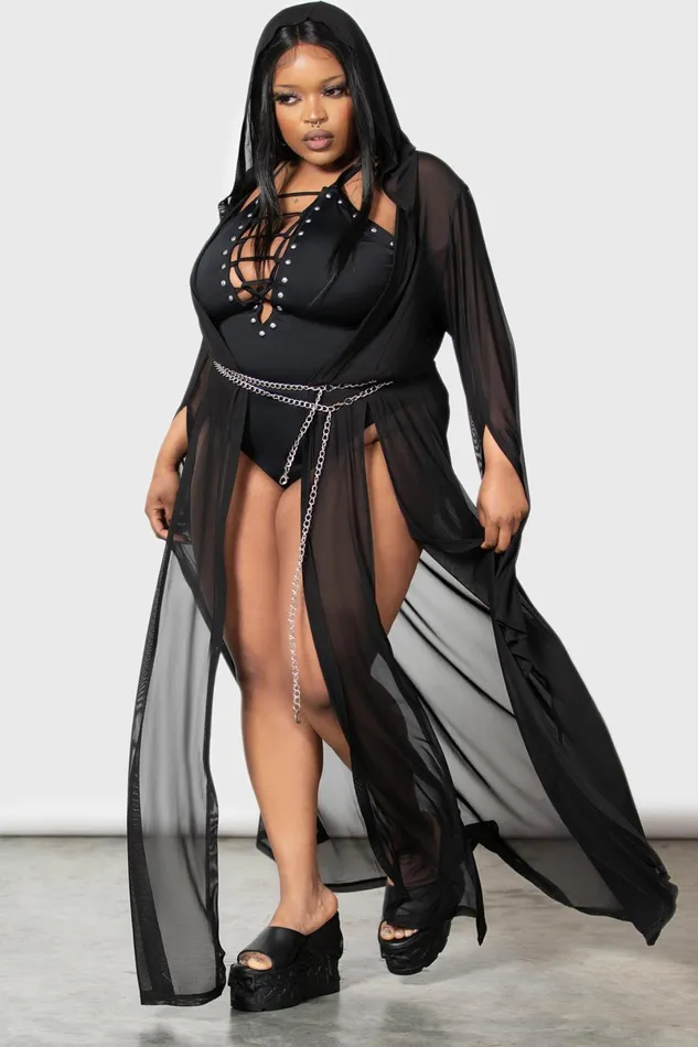 Killstar Cloaks Women Mabel039s Mayhem Mesh Cover Up