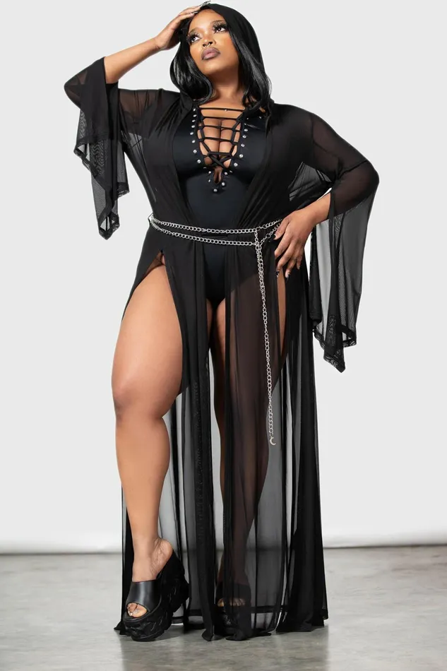 Killstar Cloaks Women Mabel039s Mayhem Mesh Cover Up