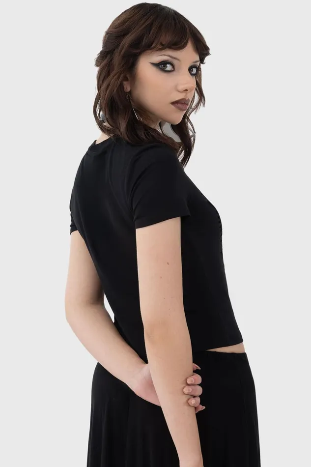 Killstar Crop Women Umbral Top