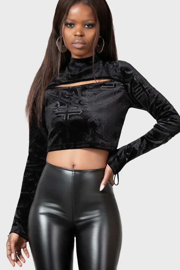 Killstar Crop Women Vanquished Top