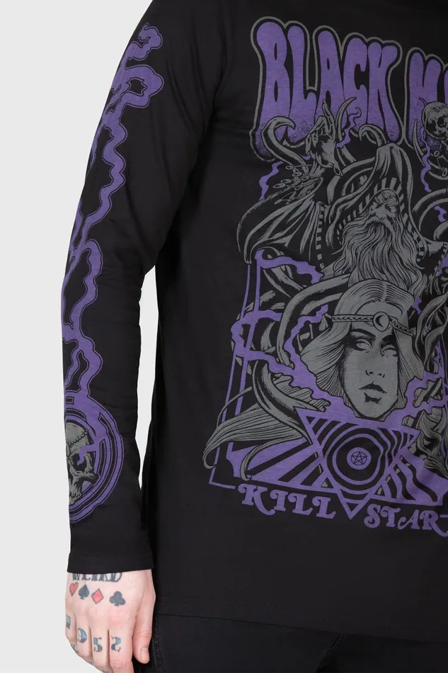 Killstar Graphic Tops Men Blac Magick Long Sleeve Top
