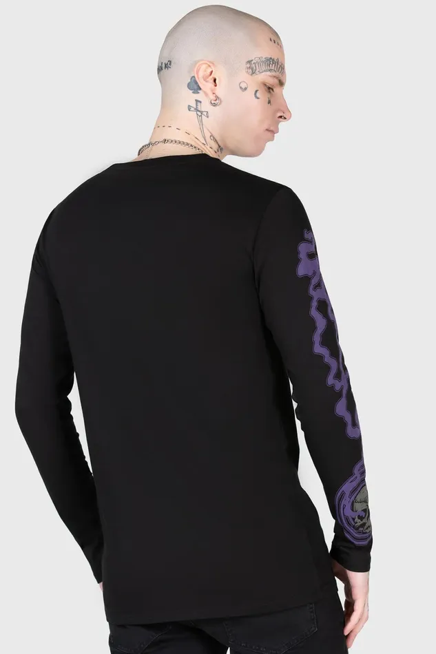 Killstar Graphic Tops Men Blac Magick Long Sleeve Top