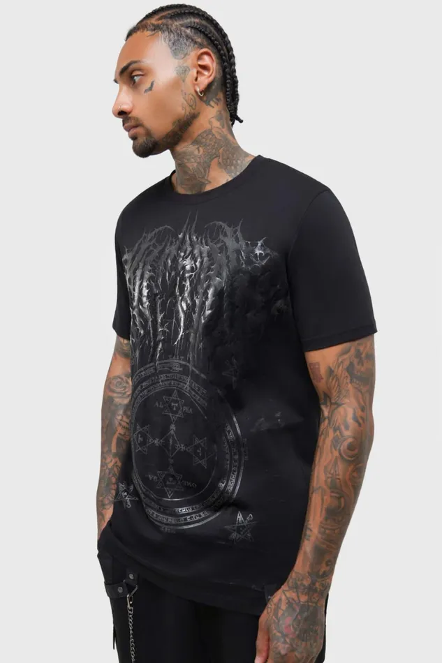 Killstar Graphic Tops Men Neither Nights TShirt