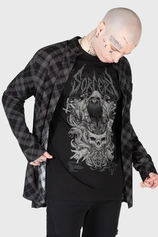 Killstar Graphic Tops Men Sorcery Long Sleeve Top
