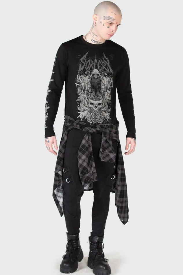 Killstar Graphic Tops Men Sorcery Long Sleeve Top