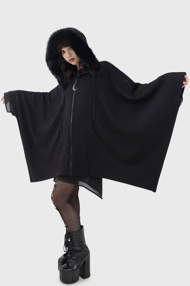 Killstar Jackets and Coats Women Moonlight Rager Cloak