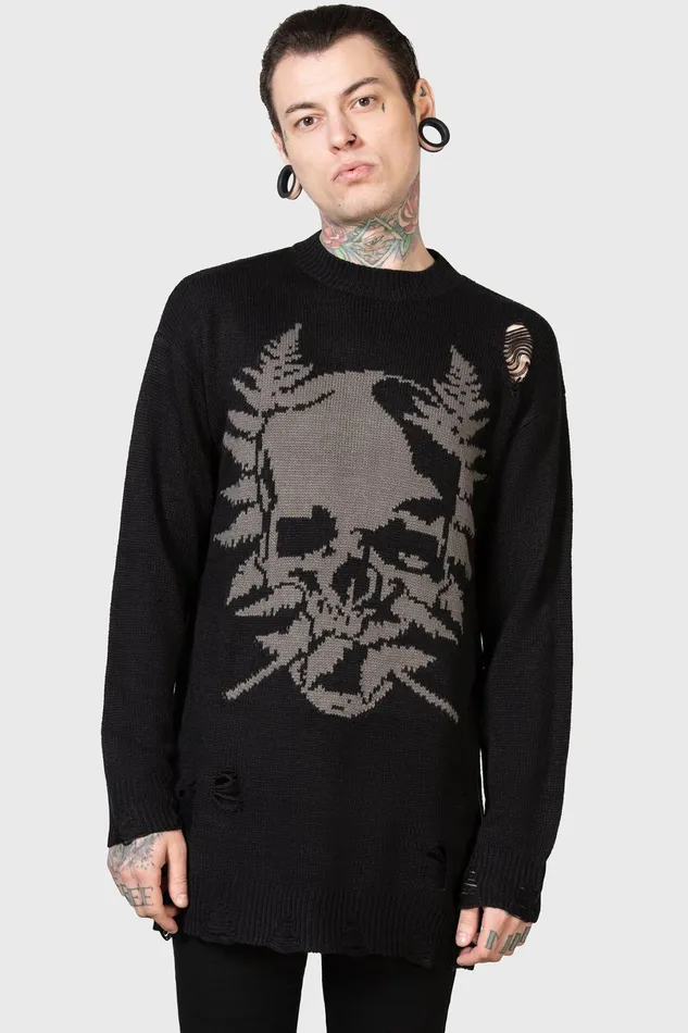 Killstar Knitwear Men Cause Fear Knit Sweater