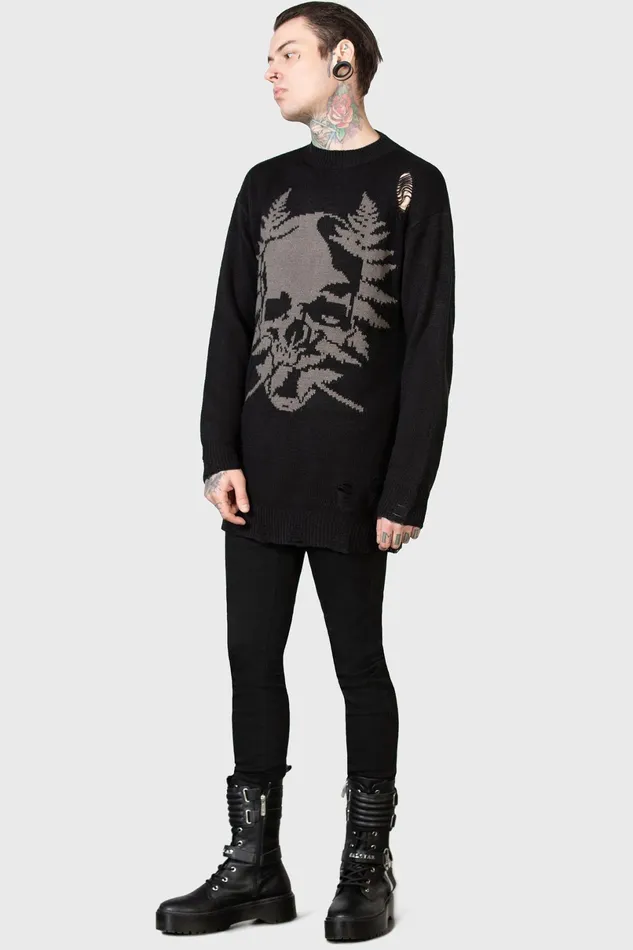 Killstar Knitwear Men Cause Fear Knit Sweater
