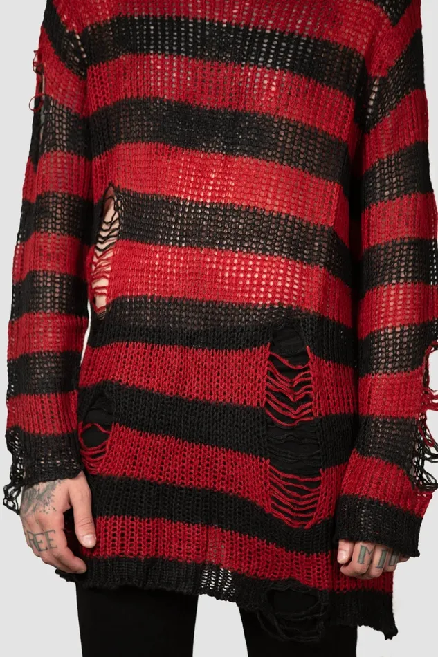 Killstar Knitwear Men Total Horror Knit Sweater