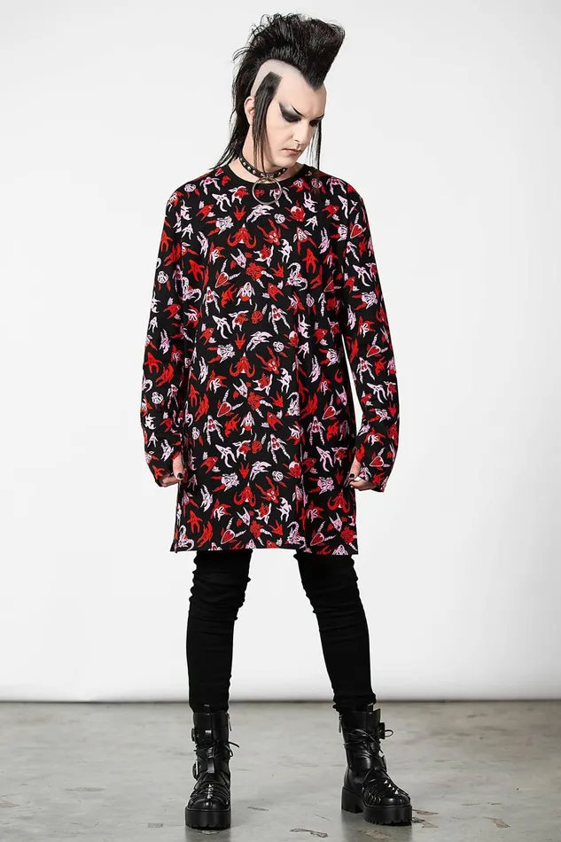 Killstar Long Sleeves Men Demoniac Long Sleeve Top
