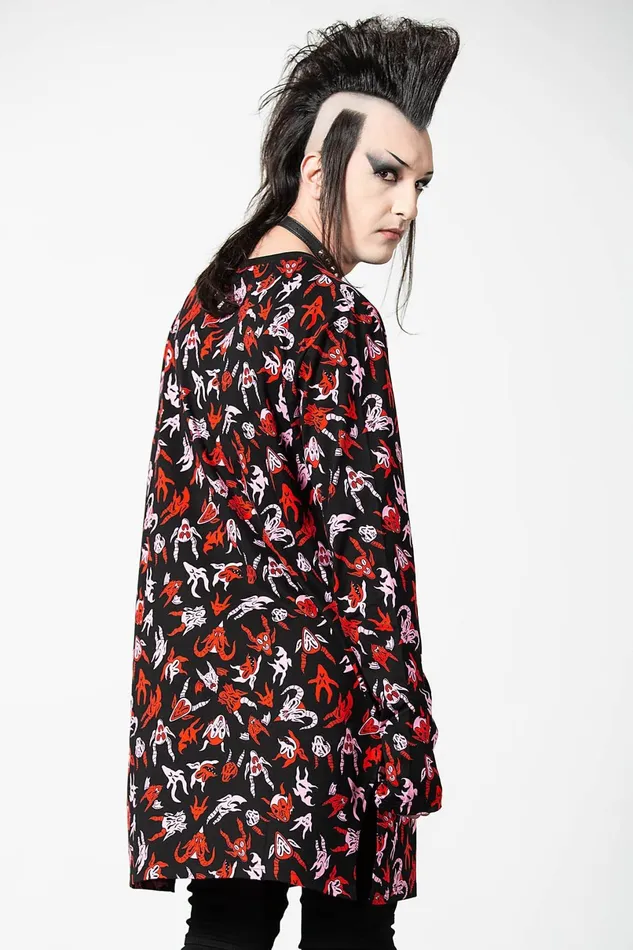 Killstar Long Sleeves Men Demoniac Long Sleeve Top