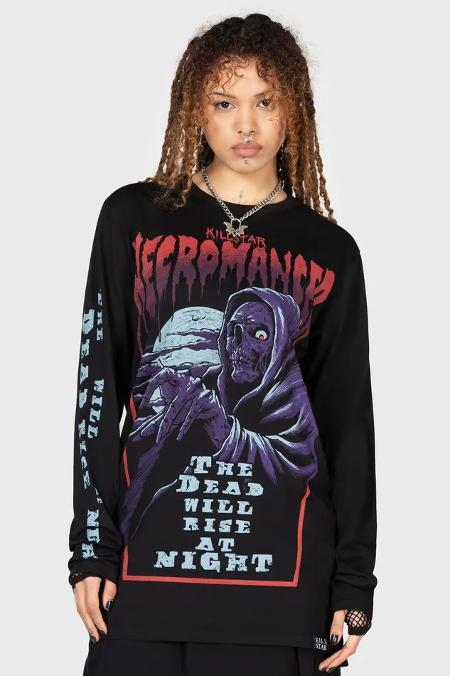 Killstar Long Sleeves Men Necromancer Long Sleeve Top