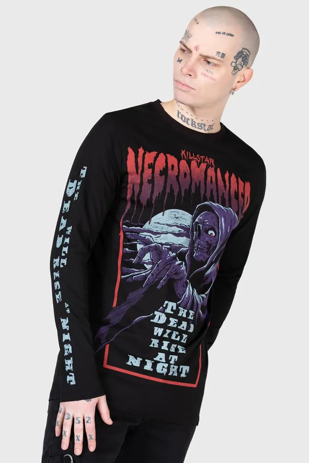 Killstar Long Sleeves Men Necromancer Long Sleeve Top
