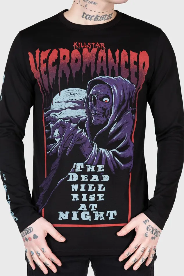 Killstar Long Sleeves Men Necromancer Long Sleeve Top