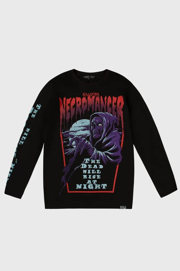 Killstar Long Sleeves Men Necromancer Long Sleeve Top