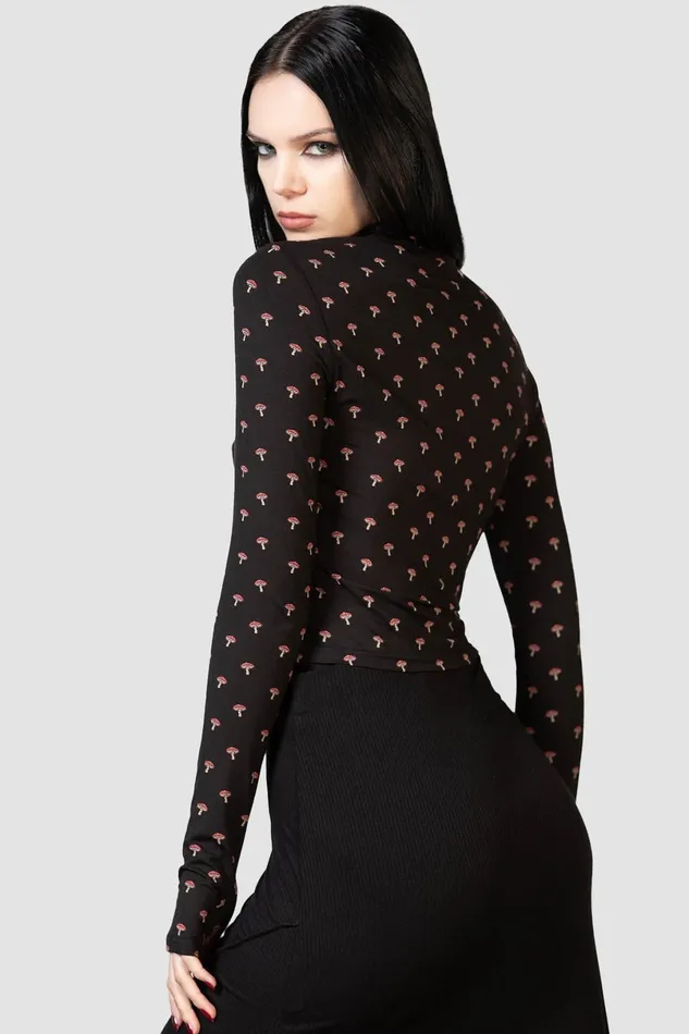 Killstar Long Sleeves Women Dapperling Long Sleeve Top
