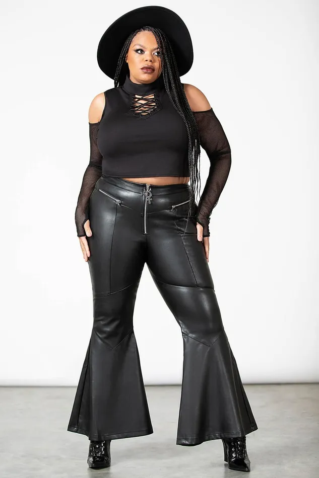 Killstar Long Sleeves Women Dark Half Long Sleeve Top