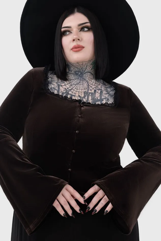 Killstar Long Sleeves Women Heliria Top