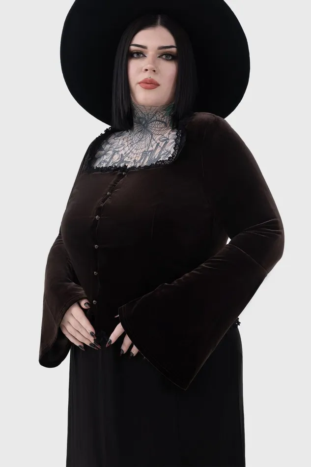 Killstar Long Sleeves Women Heliria Top