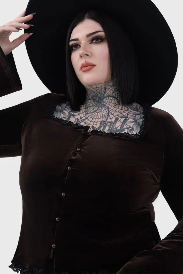 Killstar Long Sleeves Women Heliria Top