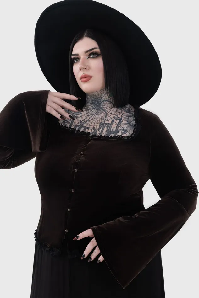 Killstar Long Sleeves Women Heliria Top