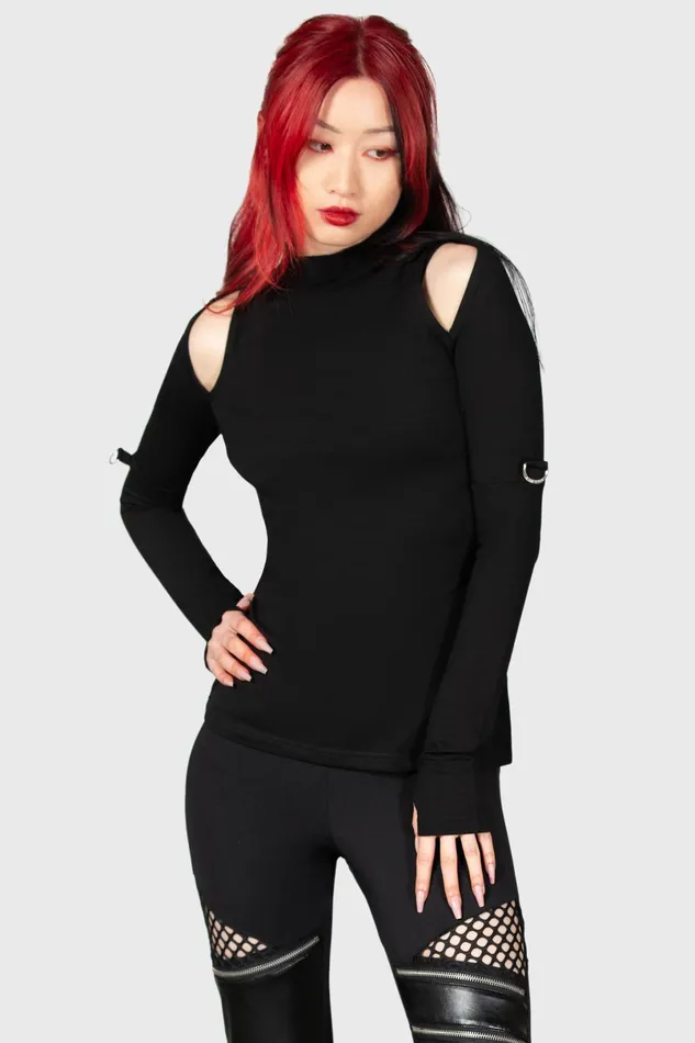 Killstar Long Sleeves Women Nebula Long Sleeve Top