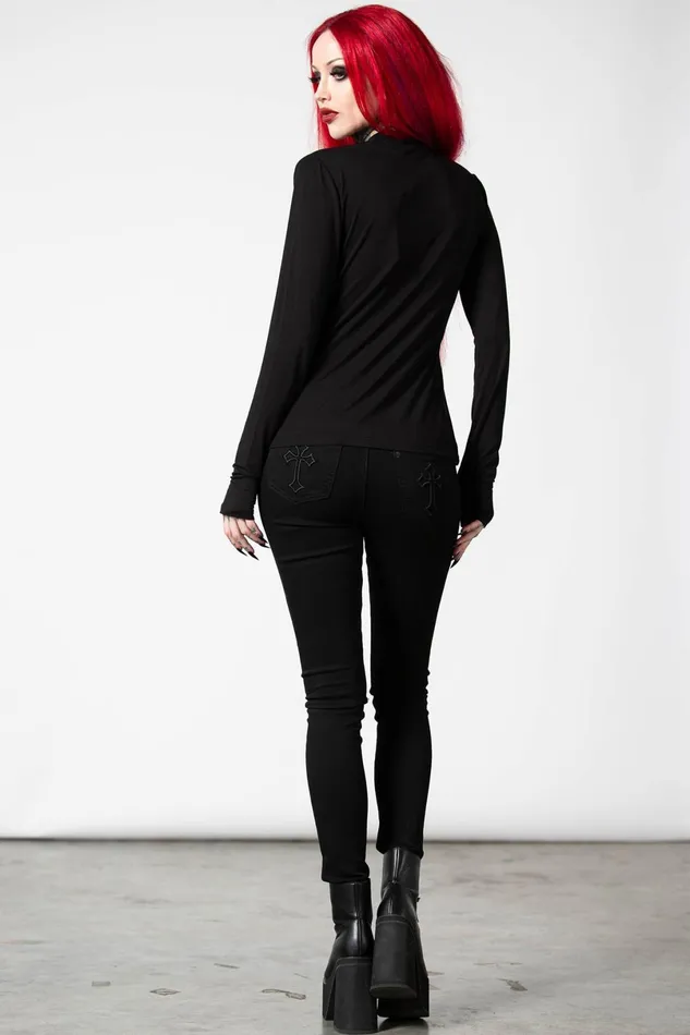 Killstar Long Sleeves Women Pogo Long Sleeve Top