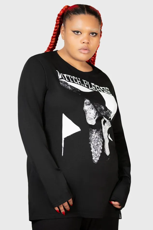 Killstar Long Sleeves Women Wytch Gaze Long Sleeve Top