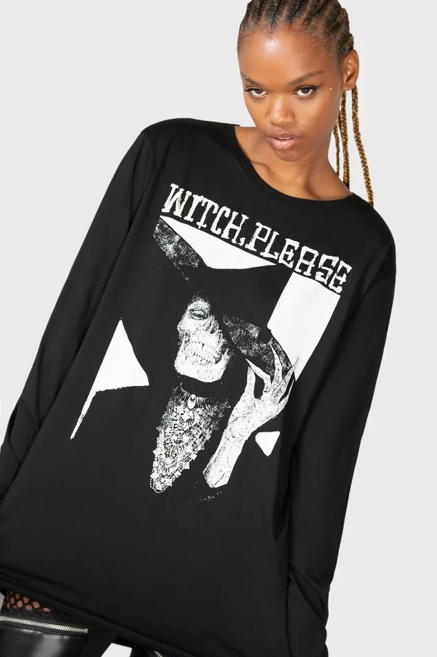 Killstar Long Sleeves Women Wytch Gaze Long Sleeve Top