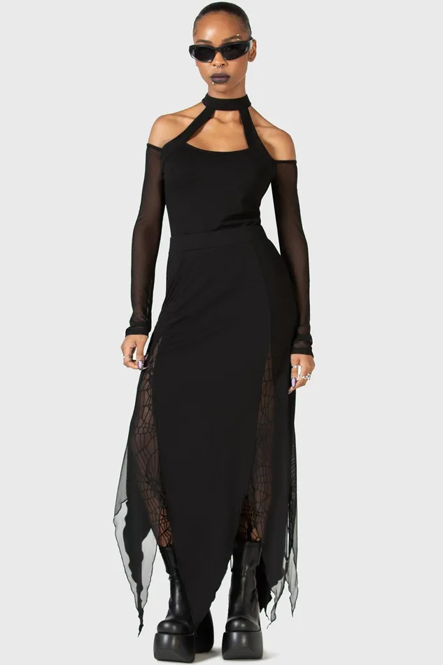 Killstar Midi Skirts Women The Grimmer The Better Midi Skirt