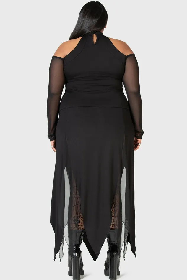 Killstar Midi Skirts Women The Grimmer The Better Midi Skirt