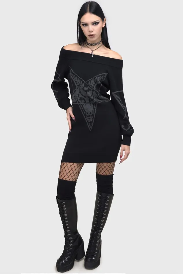 Killstar Midi Women Demontorn Sweater Dress