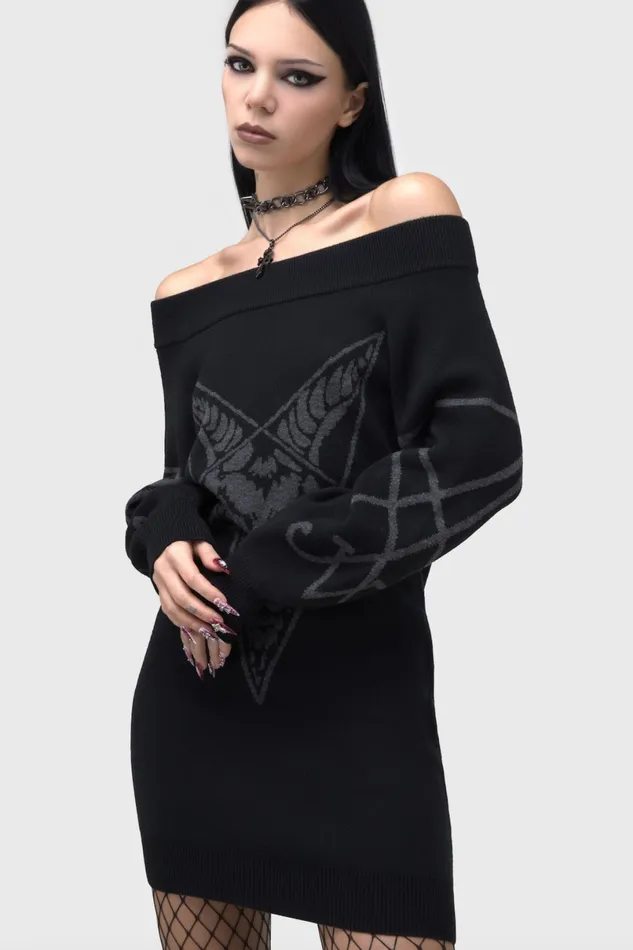 Killstar Midi Women Demontorn Sweater Dress