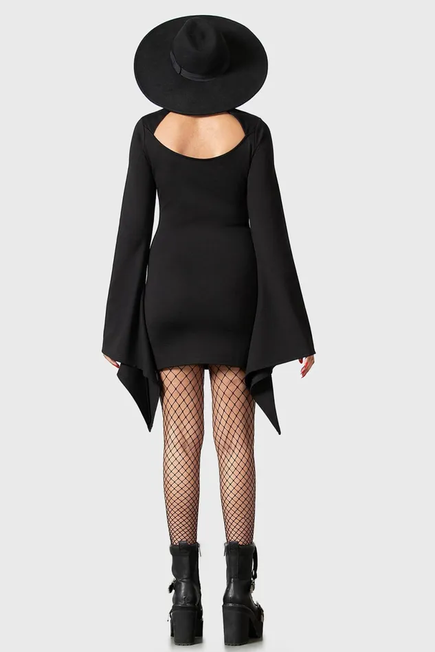 Killstar Mini Women Witchural Long Sleeve Dress