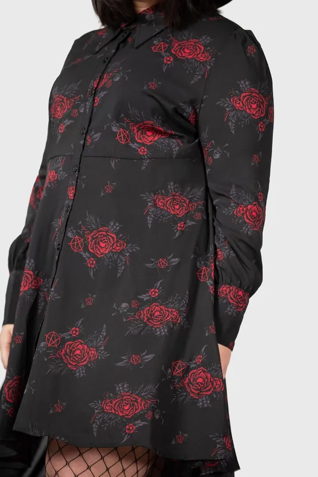 Killstar Shirt Women Pandora Shirt Dress