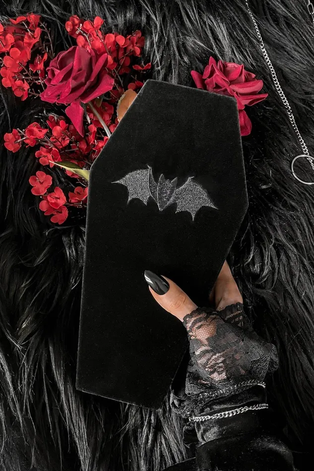 Killstar Storage Homeware Velvet Casket Jewellery Box