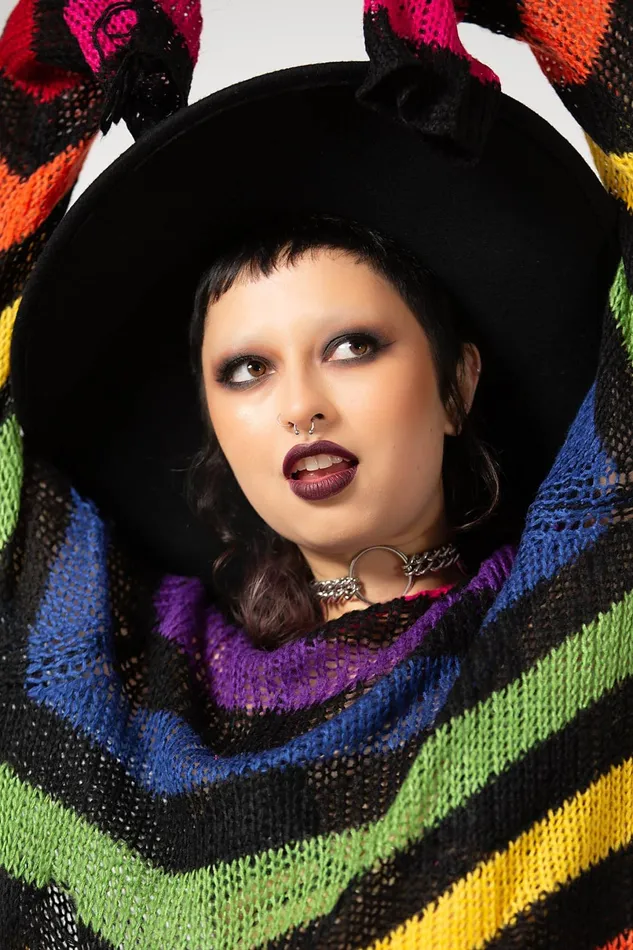 Killstar Sweaters Women Over The Rainbow Knit Sweater