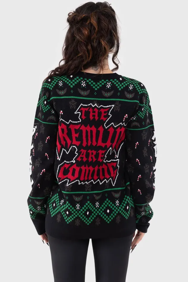 Killstar Sweaters Women The Gremlins Are Coming Sweater