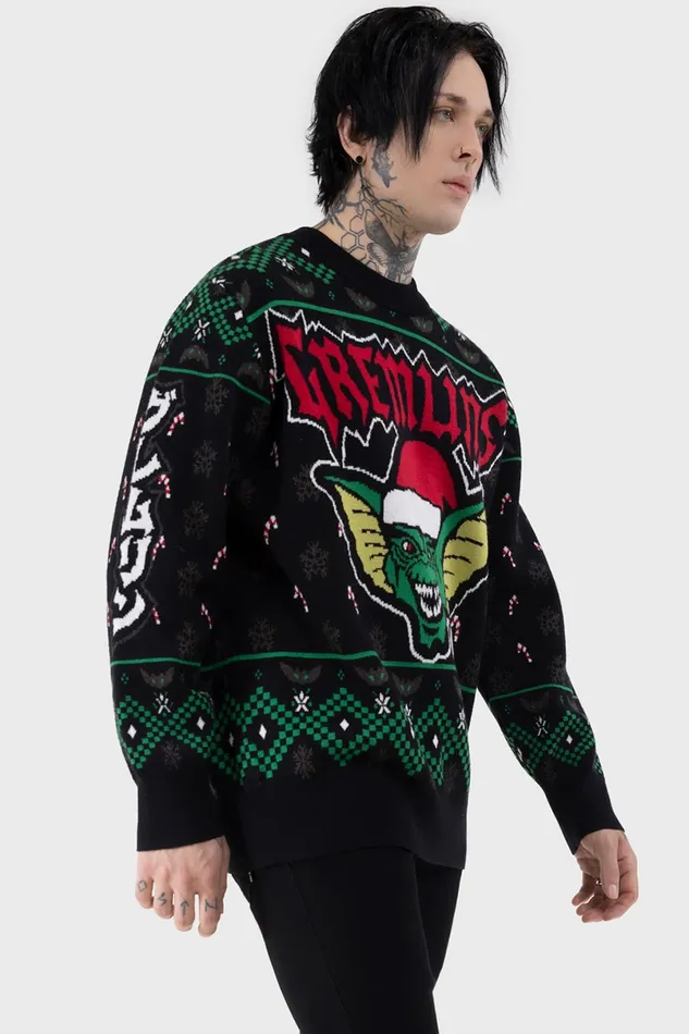 Killstar Sweaters Women The Gremlins Are Coming Sweater