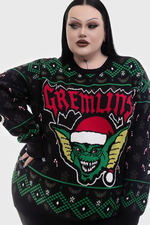 Killstar Sweaters Women The Gremlins Are Coming Sweater