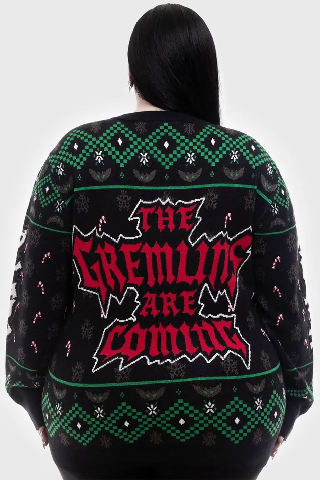 Killstar Sweaters Women The Gremlins Are Coming Sweater