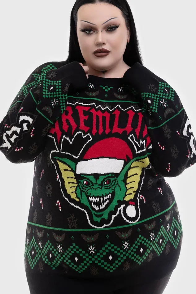 Killstar Sweaters Women The Gremlins Are Coming Sweater