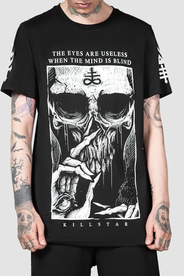 Killstar TShirts and Vests Men Blind Mind TShirt B