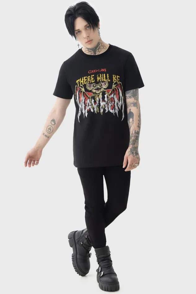 Killstar TShirts and Vests Men Will Be Mayhem T Shirt